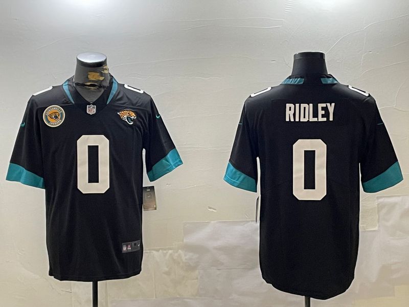 Men Jacksonville Jaguars #0 Ridley Black Second generation 2024 Nike Limited NFL Jersey style 2->women nfl jersey->Women Jersey